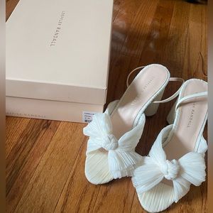 Loeffler Randall Camellia Pearl Pleated Bow Heel